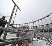Stadiono statybos darbai