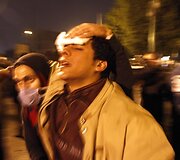 Sužeistas protestuotojas