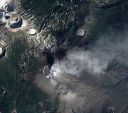&Scaron;inmoedakės ugnikalnio nuotrauka i&scaron; NASA palydovo