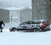 Užklimpęs automobilis
