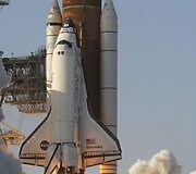 &bdquo;Discovery&ldquo; erdvėlaivio starto akimirka