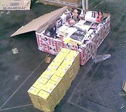 Paslėptos kontrabandinės cigaretės