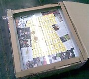 Paslėptos kontrabandinės cigaretės