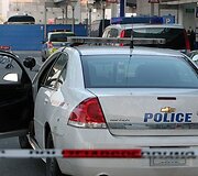JAV policijos automobilis Frankfurto oro uoste