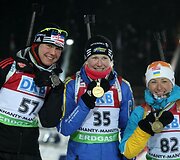 Tina Bachmann i&scaron; Vokietijos (sidabras), Helena Ekholm I&scaron; &Scaron;vedijos (auksas) ir Vita Semerenko i&scaron; Ukrainos (bronza)