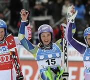 Tina Maze, Marlies Schild, Tina Maze ir Veronika Zuzulova