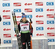 Norvegė Tora Berger (kairėje), vokietė Magdanlena Neuner (centre) ir Darya Domracheva i&scaron; Baltarusijos