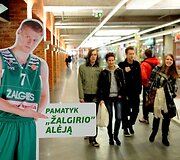 &bdquo;Žalgirio&ldquo; alėjos atidarymo akimirka