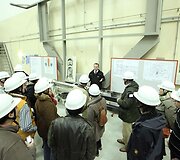 Turistai atominėje elektrinė