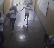 I&scaron; klasės bėgantys mokiniai