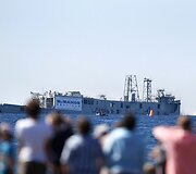 Karinio laivo &bdquo;HMAS Adelaide&ldquo; skandinimo akimirka
