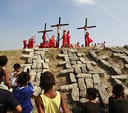 Jėzaus Kristaus kančios minėjimo akimirka