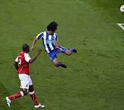 Falcao smūgis į vartus