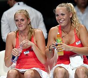 Malou Ejdesgaardas ir Caroline Wozniacki