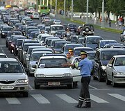 Protesto akcijos akimirka