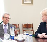Vladas Garastas ir Lietuvos prezidentė Dalia Grybauskaitė