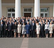 Lietuvos diplomatinių atstovybių vadovai su prezidente Dalia Grybauskaite (centre)