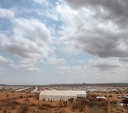 Pabėgėlių palapinės netoli Etiopijos ir Somalio sienos