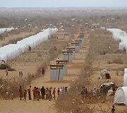 Pabėgėlių stovykla netoli Etiopijos ir Somalio sienos