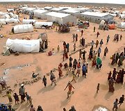 Pabėgėlių stovykla netoli Etiopijos ir Somalio sienos
