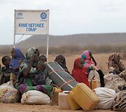 Somalio pabėgėliai prie Etiopijos sienos