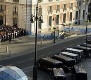 Polinininkai neleidžia protestuotojams patekti į Madrido pagrindinę aik&scaron;tę