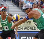 Paplūdimio tinklininkai i&scaron; Brazilijos