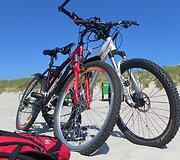 Dviračių pora pajūryje