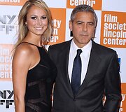 Stacy Keibler ir George'as Clooney