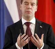 Rusijos prezidentas Dmitrijus Medvedevas