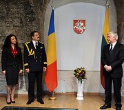 Dumitru Ion Popa (antras i&scaron; kairės) ir Vytautas Umbrasas (de&scaron;inėje)