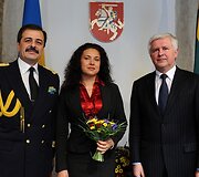 Dumitru Ion Popa (kairėje) ir Vytautas Umbrasas (de&scaron;inėje)