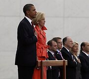 JAV prezidentas Barackas Obamas ir Australijos Generalinė Gubernatorė Quentin Bryce