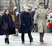 Rasa Juknevičienė, Dalia Grybauskaitė (centre) ir Lietuvos prezidentė Dalia Grybauskaitė ir Arvydas Pocius