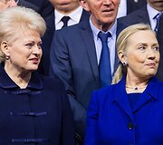 Lietuvos prezidentė Dalia Grybauskaitė ir Hillary Clinton