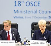 Audronius Ažubalis ir Lietuvos prezidentė Dalia Grybauskaitė