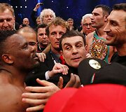 Vitalijus Klyčko ir Dereckas Chisora