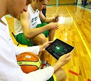 Jonas Valančiūnas ir Renaldas Seibutis