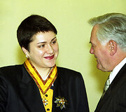 Daina Gudzinevičiūtė ir Valdas Adamkus