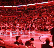 &bdquo;Raptors&ldquo; arena per minutės pertraukėlę