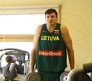 Lietuvos krep&scaron;ininkų rytinė treniruotė