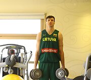 Lietuvos krep&scaron;ininkų rytinė treniruotė