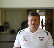 Lietuvos krep&scaron;ininkų rytinė treniruotė