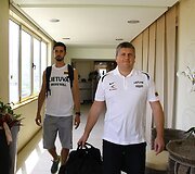Lietuvos krep&scaron;ininkų rytinė treniruotė