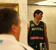 Lietuvos krep&scaron;ininkų rytinė treniruotė