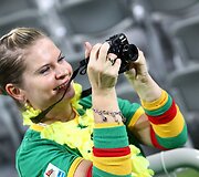 Lietuvos krep&scaron;inio rinktinės gerbėja Slovėnijoje