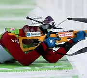  Biatlono legenda Bjoerndalenas griuvo ir nei&scaron;kovojo dar vieno titulo Pasaulio taurės varžybose 