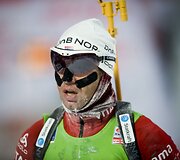  Biatlono legenda Bjoerndalenas griuvo ir nei&scaron;kovojo dar vieno titulo Pasaulio taurės varžybose 