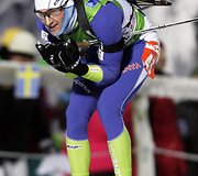 Biatlono legenda Bjoerndalenas griuvo ir nei&scaron;kovojo dar vieno titulo Pasaulio taurės varžybose 