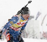 Biatlono pasaulio taurės sprinto varžybos vyko labai prastu oru 